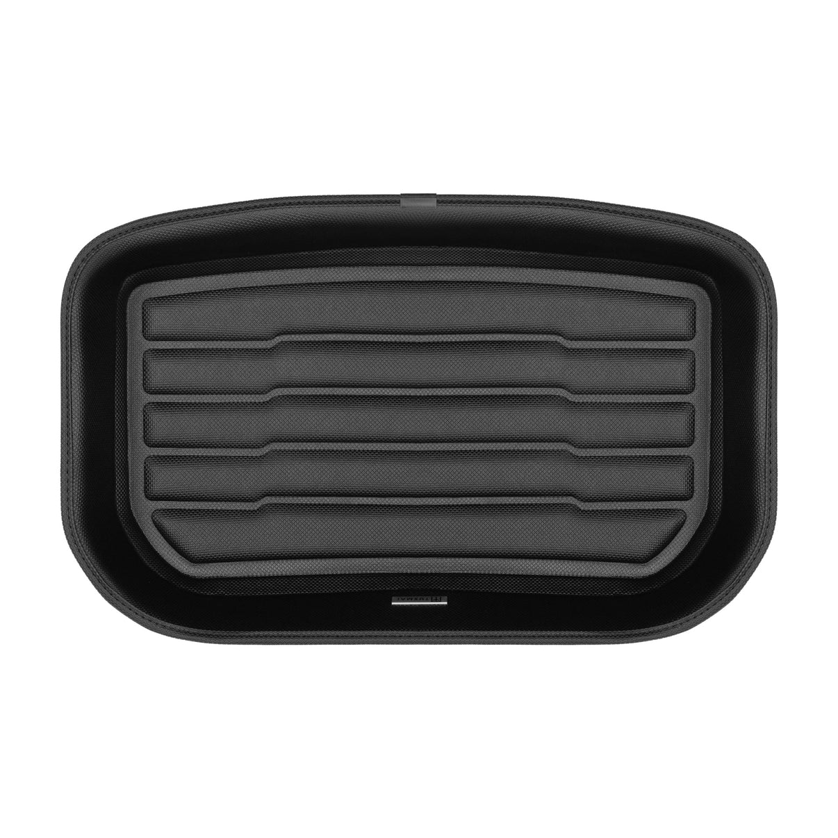 A set of black TuxMat trunk mats for Tesla Model Y models.